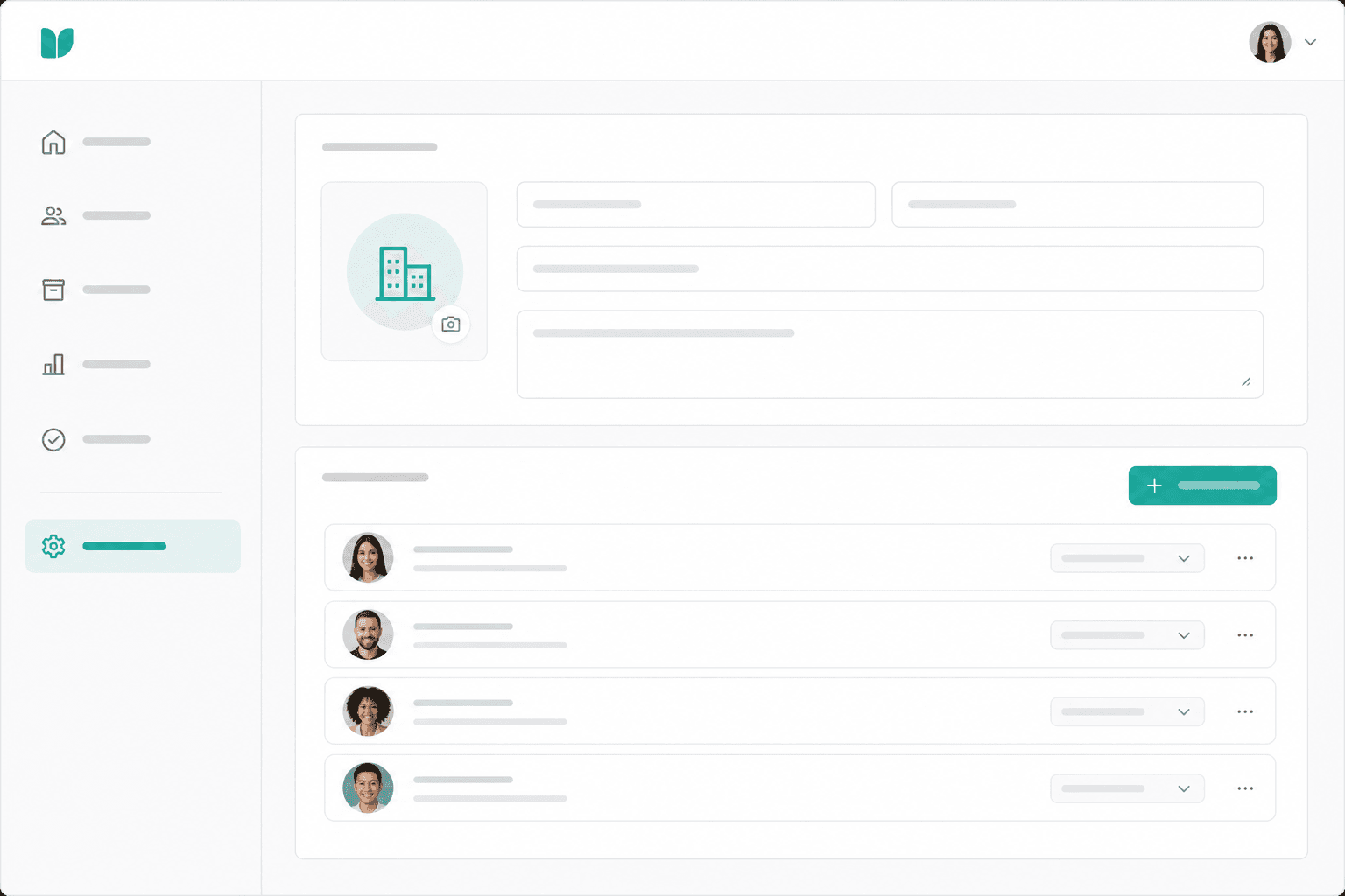 Illustration of organization and team setup in the Singilin workspace